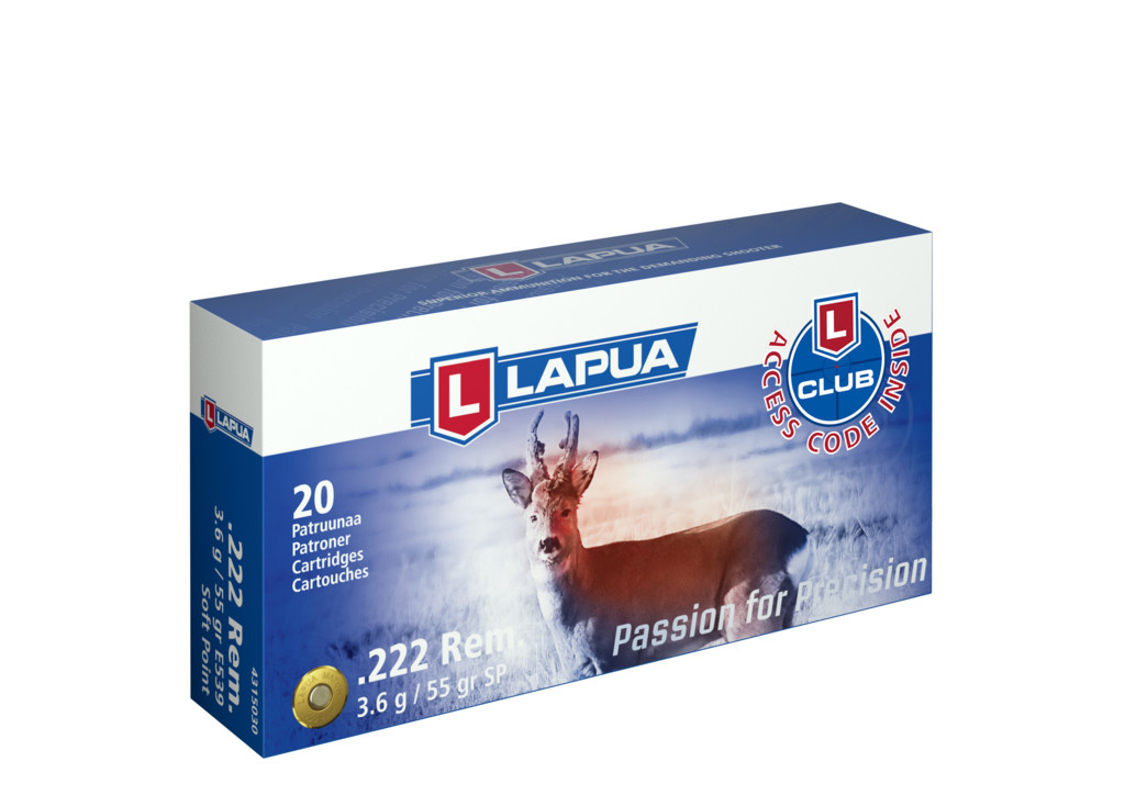 Lapua 222 Rem. SP 3,6g