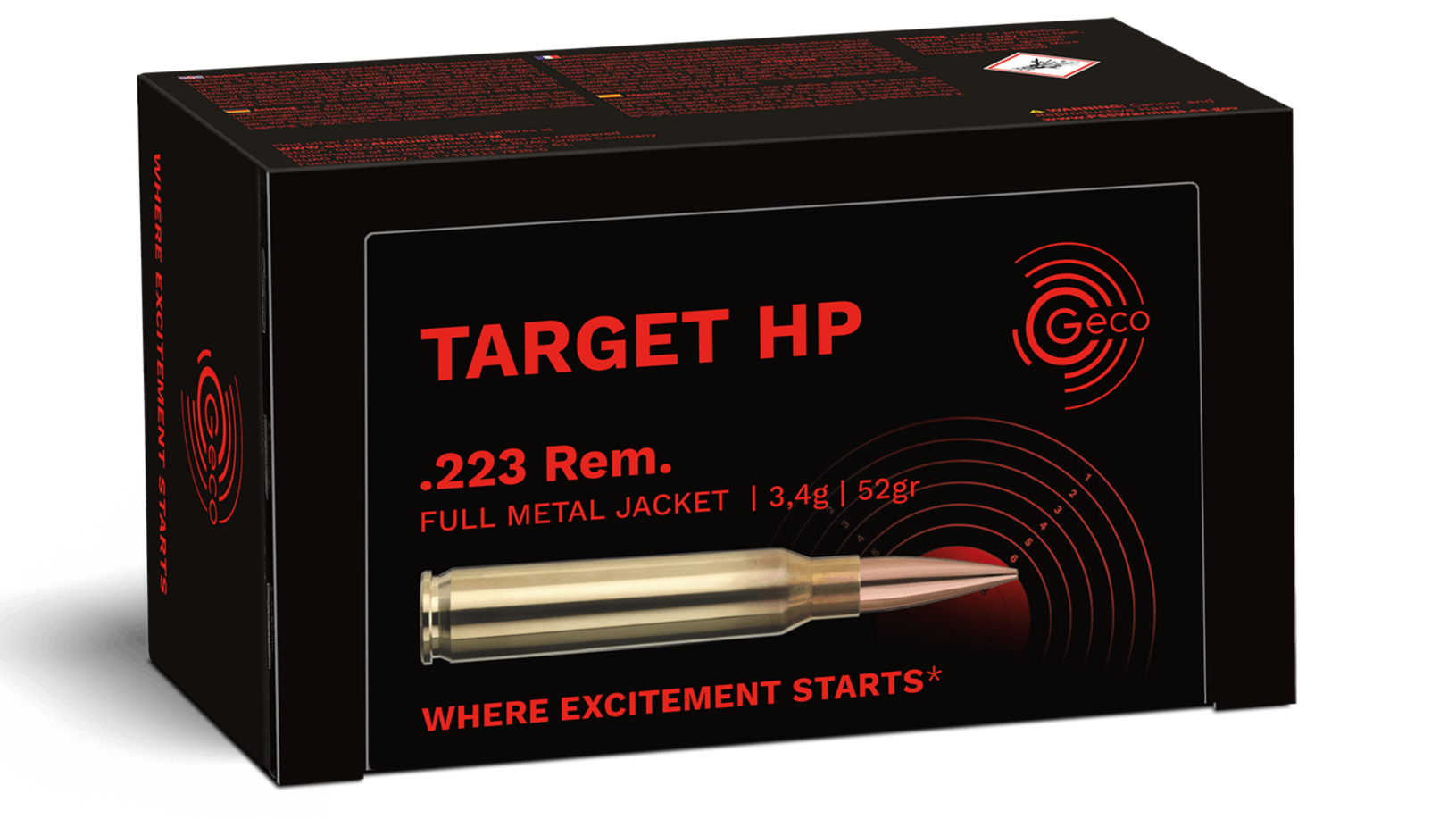 Geco 223 Rem. Target  HP 3,4g