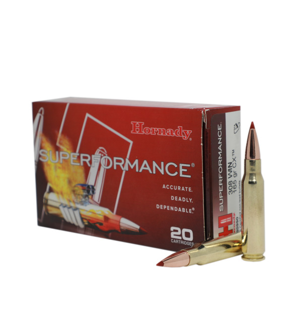 Hornady 308 Win. CX/SPF/165grs