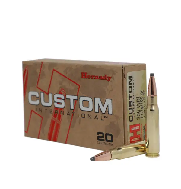Hornady 308 Win. SP Interlock/180grs