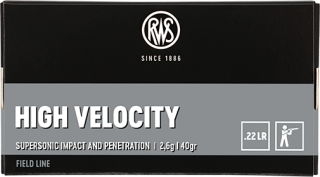 RWS 22LR High Velocity 2,6g