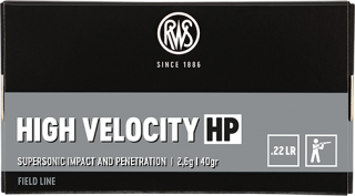 RWS 22LR High Velocity HP 2,6g